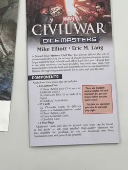 Dice Masters: Civil War Large Lot Dice Cards Rules & More All Rarities - Image 2