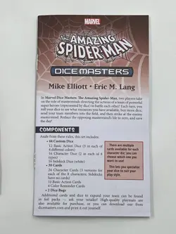 Dice Masters: Amazing Spiderman Large Lot Dice Cards Rules & More All Rarities - Image 2