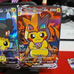 Pikachu MCharizard X + Y Pokemon Cute Cosplay Doujin ACG HOLO Card NM - Image 5