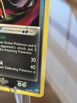 Pokemon Dark Gyarados TCG Card 36/109 HP - Image 3