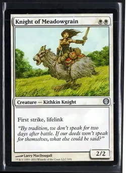 2011 DD Knights vs Dragons Knight of Meadowgrain Uncommon #5 - Image 1