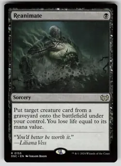 Reanimate Rare Commander: Duskmourn: House of Horror 155 MTG Near Mint 2024 - Image 1