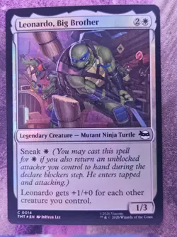 Leonardo, Big Brother 0014 Mutant Ninja Turtles Magic: The Gathering Foil NM - Image 1