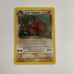 Pokemon Dark Dugtrio Unlimited Team Rocket 6/82 50 MP Holo Rare Unlimited - Image 1