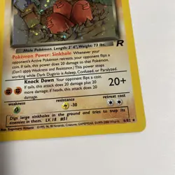 Pokemon Dark Dugtrio Unlimited Team Rocket 6/82 50 MP Holo Rare Unlimited - Image 3