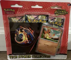 Pokemon Mega Evolution Ascended Heroes Tech Sticker Collection Charmander Promo - Image 1