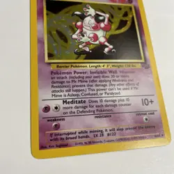 Pokemon TCG Mr. Mime 6/64 Jungle Holo Rare Unlimited MP - Image 2