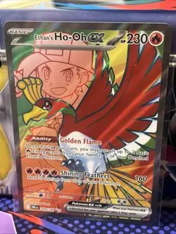 Pokemon TCG: Ethan's Ho-Oh EX Ultra Rare Full Art Destined Rivals 209/182 - Image 1