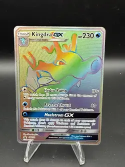 Kingdra GX - SM155 Holo Promo Sun & Moon Promo Pokemon Holo Damaged - Image 1