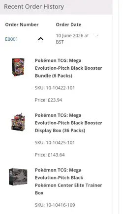 Presale Pitch Black Pokemon Centre ETB + Booster Box, Booster Bundle Pokemon TCG - Image 1