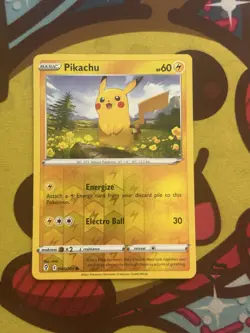 Pokemon Pikachu 049/203 - SWSH Evolving Skies - Reverse Holo - Excellent - Image 1