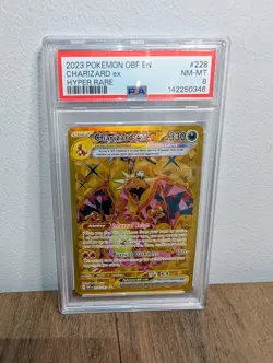 Pokemon Charizard ex 228/197 Obsidian Flames Hyper Rare Holo PSA 8 - Image 1