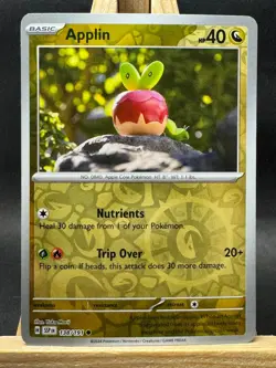 Applin Reverse Holo Yuka Morii Pokemon TCG SV08: Surging Sparks 138/191 NM - Image 1