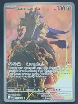 Zamazenta 201/182 Destined Rivals Illustration Rare Pokemon TCG - Image 1