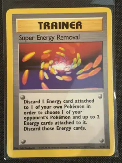 Pokemon Trainer Super Energy Removal Base Set 79/102 Regular 1999 - Image 1