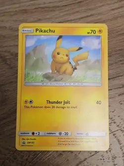 Pokemon TCG Pikachu SM183 Black Star Promo - Image 1