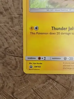 Pokemon TCG Pikachu SM183 Black Star Promo - Image 5