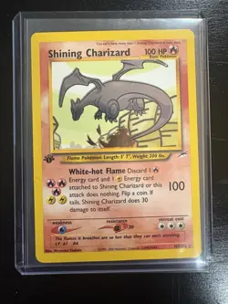 Pokemon Shining Charizard 107/105 Neo Destiny Holo 1st Edition Clean / Dent - Image 1