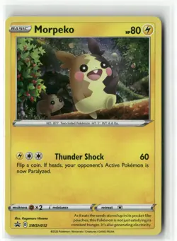 2020 Pokemon SWSH Black Star Promos Morpeko SWSH012 Promo NM - Image 1