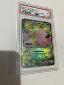 2025 POKEMON JTG EN-JOURNEY TOGETHER #184 LILLIE'S CLEFAIRY EX PSA 9 - Image 4