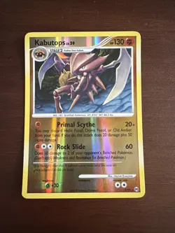 Kabutops 4/99 Reverse Holo Rare Pokemon 2009 Arceus - LP+ - Image 1
