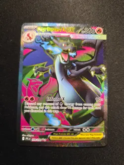 Mega Charizard X ex 109/094 UR UItra Rare Pokemon Phantasmal Flames PFL - Image 1