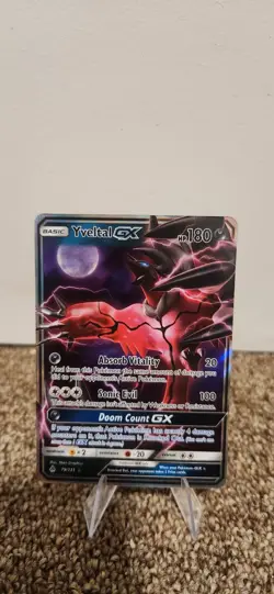 Pokemon Yveltal GX SM-Forbidden Light Ultra Rare 79/131 HP180 Basic - Image 1