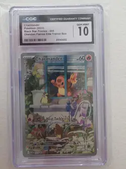Pokemon Charmander CGC Gem Mint 10 Black Star Promos 044 : Obsidian Flames ETB - Image 1