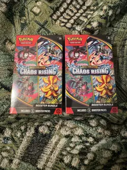 Pokemon TCG Mega Evolution 2 Chaos Rising Booster Bundles Factory Sealed In Hand - Image 1
