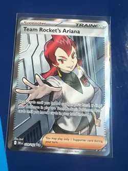 Pokemon TCG Team Rocket's Ariana 224/182 Sv10 Full Art Holo UR English - Image 1