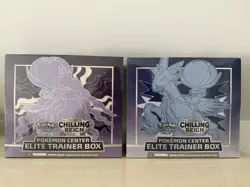 Pokemon TCG Chilling Reign Pokemon Center Elite Trainer Box Lot of 2 Sealed - Image 1