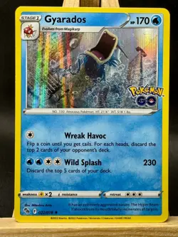 Gyarados Holo Rare Pokemon GO 022/078 NM - Image 1