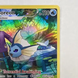 Pokemon Vaporeon Brilliant Stars TG02/30 Ultra Rare Holo HP110 Aurora Beam - Image 4