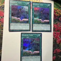 Yu-Gi-Oh! Shadow Toon DRL2-EN025 3 x Super Rare 1st Edition Near Mont Playset - Image 1