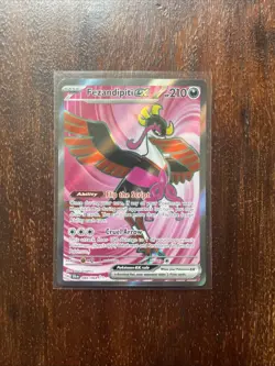 Pokemon TCG card Fezandipiti EX 84/64 Full Art Shrouded Fable Ultra Rare NM - Image 1