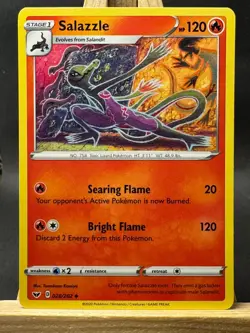 Salazzle Tomokazu Komiya Pokemon Trading Card Game SWSH01: Sword & Shield Base S - Image 1