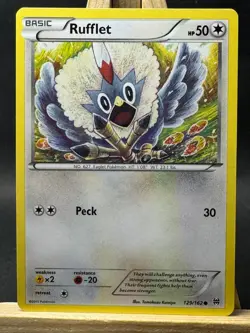 Rufflet Tomokazu Komiya Pokemon Trading Card Game XY - BREAKthrough 129/162 NM - Image 1