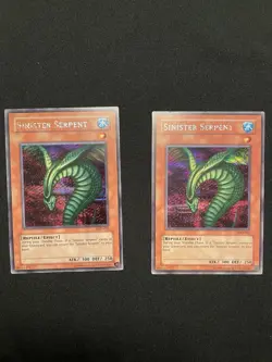 Sinister Serpent SDD-002 Ultra Rare Foil Holo Lot - 2 Cards Yu-Gi-Oh - Image 1