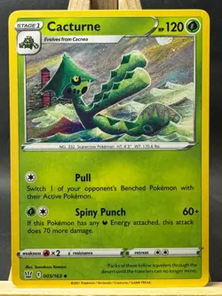 Cacturne Tomokazu Komiya Pokemon Trading Card Game SWSH Battle Styles 005/163 NM - Image 1