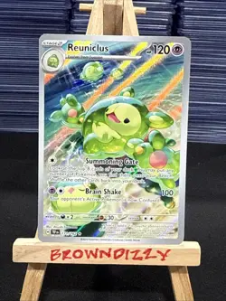 Pokemon TCG Reuniclus 171/162 SV05 Temporal Forces Illustration Rare Holo Card - Image 1