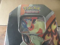 H-19 2021 Pokemon tin Flareon promo card Eevee Evolutions - Image 2