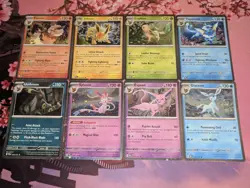Prismatic Evolutions 8 Cosmos Promo Cards - Costco Mini Tin Promos - Image 2