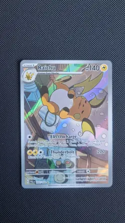 Pokemon TCG Raichu Holo Illustration Rare Card Paldea Evolved 211/193 - Image 1