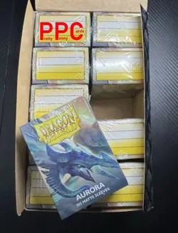 Dragon Shield Matte Aurora Display - 10 Boxes Of 100 Protective Sleeves - Image 1