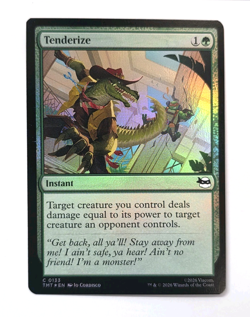 MTG Magic The Gathering Tenderize C 0133 Teenage Mutant Ninja Turtles Foil TMNT - Image 1