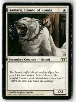 Isamaru, Hound of Konda Regular R Champions of Kamigawa 19 LP - Image 1