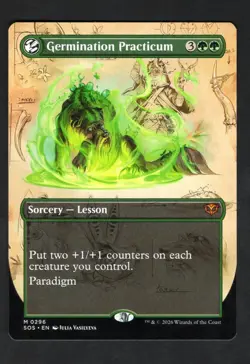 MTG Germination Practicum (Borderless) Secrets of Strixhaven Regular #296 NM/M - Image 1