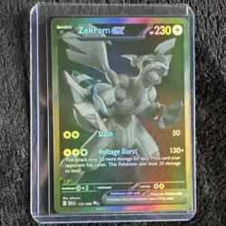 Pokemon Company Zekrom ex Sv: Black Bolt Secret Rare Full Art Holo 172/086 - Image 1