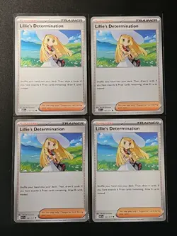 4x Lillie’s Determination Playset MEG 119/132 or ASC 192/217 Pokemon TCG NM - Image 1