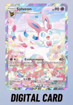 Sylveon Full Art Eevee Grove Pokemon TCG Pocket Trade 1 Star ⭐ (English) - Image 1